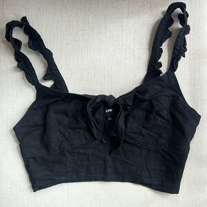 Black crop top